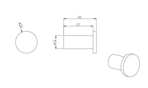Крючок для ванны Aquatek ВЕГА AQ4001CR - фото 2