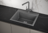 Кухонная мойка Granula 5804, ГРАФИТ 60х50 цвет серый поверхность матовая