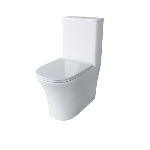 Унитаз напольный с бачком Grossman Classic GR-4466S белый с сиденьем микролифт безободковый каскадный смыв