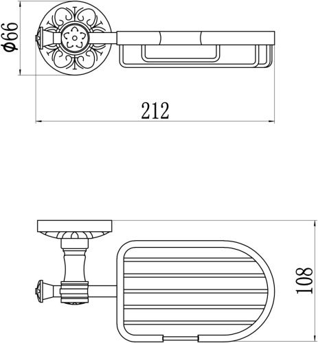 Мыльница Savol S-005832A - фото 3