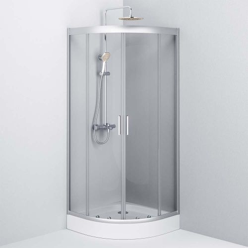 Душевой уголок Am.Pm Gem W90G-401-080WT 80х80 стекло прозрачное профиль хром без поддона - фото 5