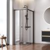 Душевой уголок Am.Pm X-joy W94G-403-100280-BТ1К 100х80 стекло прозрачное профиль черный без поддона