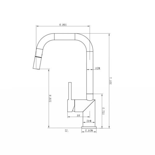 Смеситель для кухни Wonzon & Woghand WW-6018-BS на мойку никель - фото 4