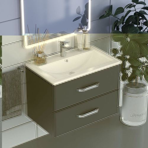 Тумба с раковиной Uperwood Foster 291020535 70х50 цвет черный - фото 4