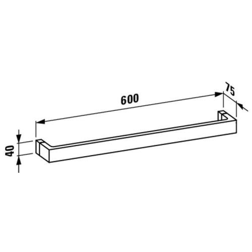 Полка в ванную комнату Laufen Kartell 3.8133.2.090.000.1 - фото 2