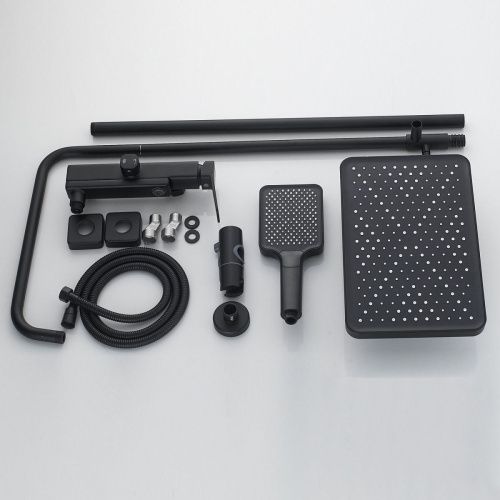 Душевая стойка Raffine F3699H настенная цвет черный - фото 4