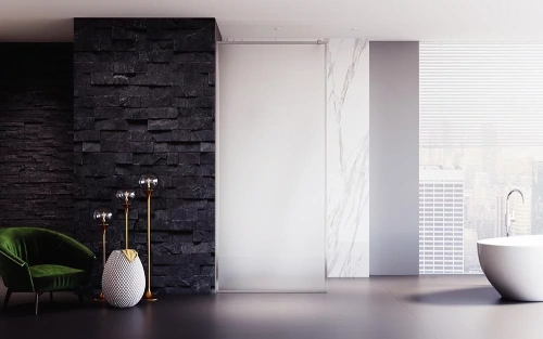 Душевая перегородка Veconi Korato KR81FR-120-07-C4 120х200 стекло матовое профиль хром