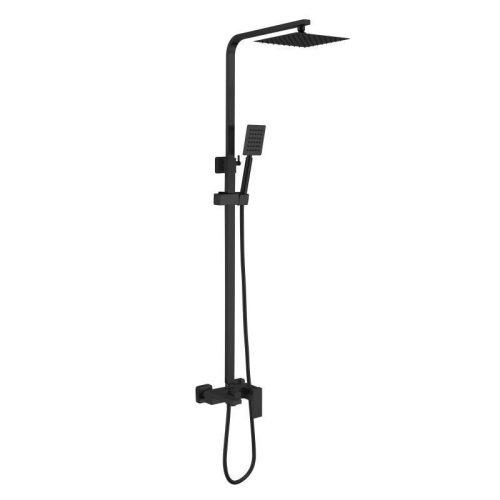 Душевая стойка Haiba HB24803-7 настенная цвет черный - фото 2