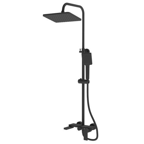 Душевая стойка Knotlor KN-72/BL настенная цвет черный - фото 2