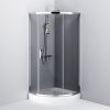 Душевой уголок Am.Pm Like W83G-315-090CG64 90х90 стекло тонированное профиль хром без поддона