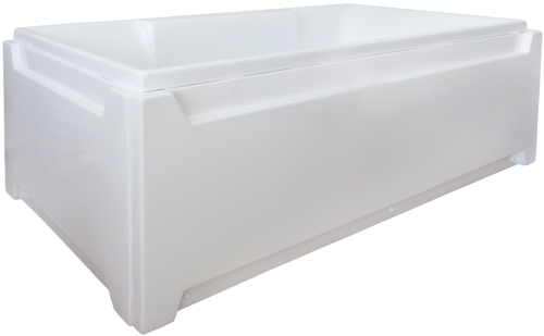 Ванна акриловая Royal Bath TRIUMPH RB665102K 185х85 пристенная прямоугольная с каркасом - фото 4