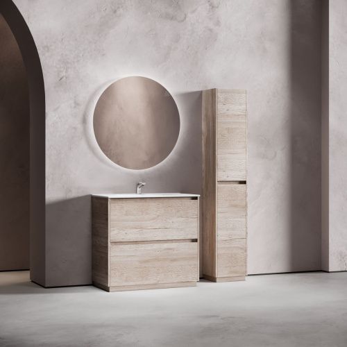 Тумба под раковину Sancos Libra Floor LB90FEG 90х50 напольная цвет коричневый - фото 3