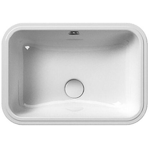 Раковина из сантехнического фаянса GSI Pura 724711_УЦ/3 50х40 встраиваемая цвет белый - фото 2