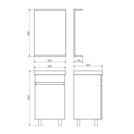 Зеркало Comforty 00003120319CF 50х70