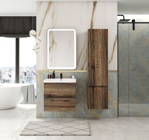 Шкаф-пенал Art&Max TECHNO AM-Techno-1600-AC-SO-LW646-R 40х160 подвесной цвет коричневый