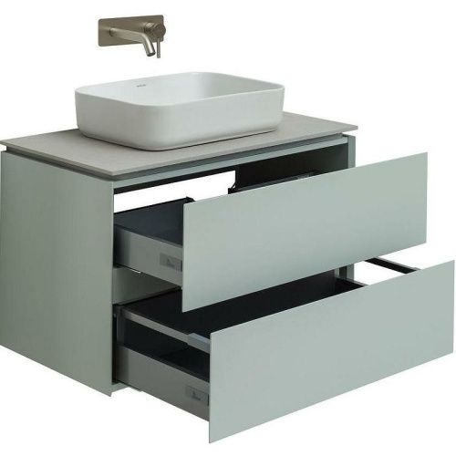 Тумба под раковину Allen Brau Infinity 1.21001.PWM 80х50 подвесная цвет зеленый - фото 4