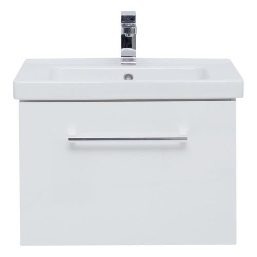 Тумба под раковину Dreja Big Inn 77.0201W 60х50 подвесная цвет белый - фото 3