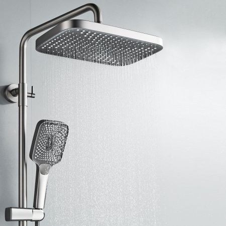 Душевая стойка Rose R1836T настенная цвет серый