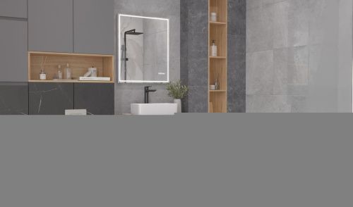 Тумба Velvex UNIT tpUNI.80.H27.Y-223 80х48х27 подвесная цвет белый лед - фото 5