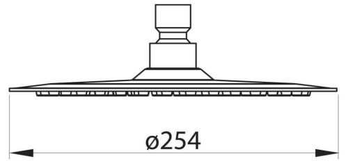 Верхний душ BelBagno NOVA BB-SLDC2-IN 25х25 серый - фото 2
