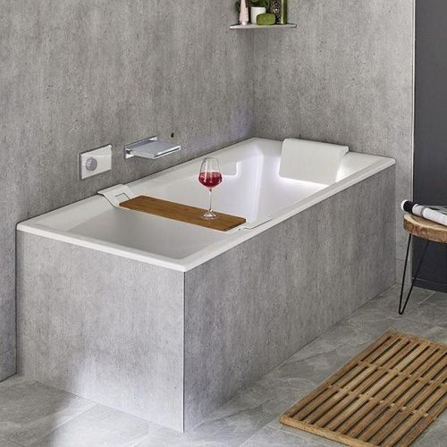 Ванна акриловая Riho STILL SQUARE B099003005 180х80 пристенная прямоугольная без ножек - фото 3