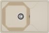 Кухонная мойка Granfest Unique U-740L кашемир 75х50 цвет бежевый поверхность матовая
