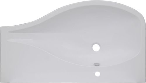 Раковина из искусственного камня Aquanet Сопрано НФ-00007873 100х50 полувстраиваемая цвет белый 1 отверстие под смеситель - фото 4