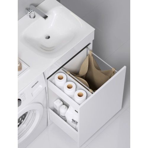 Тумба под раковину Aqwella Y FOR0105KR 50х50 напольная цвет белый - фото 5