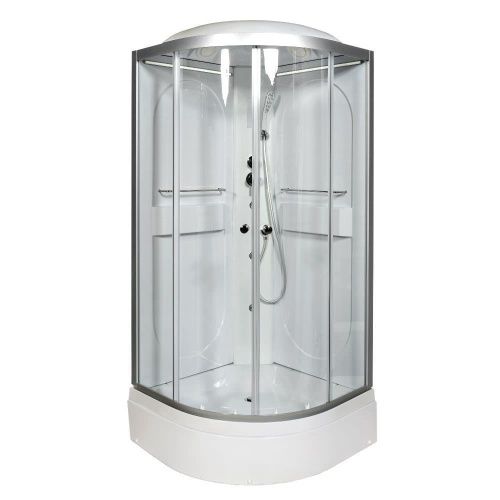 Душевая кабина AvaCan L510LED+GM 100х100 четверть круга с крышей ориентация универсальная - фото 4