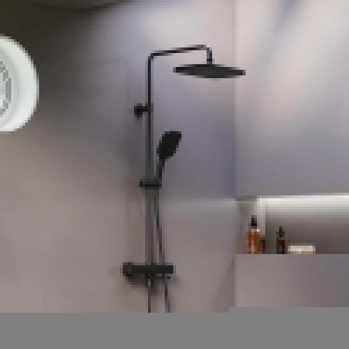 Душевая стойка Damixa Gala 953810300 настенная цвет черный - фото 3