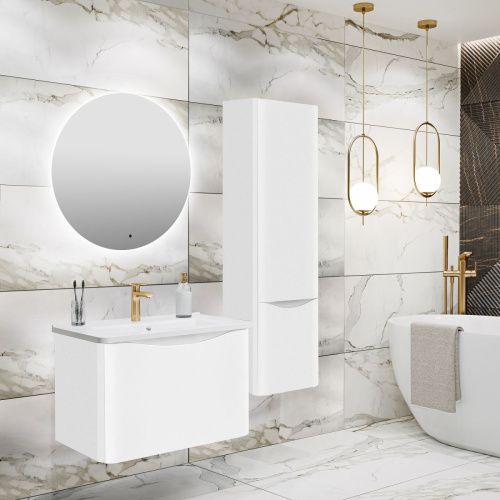 Тумба под раковину Runo Тоскана 00-00001412 60х40 подвесная цвет белый - фото 3