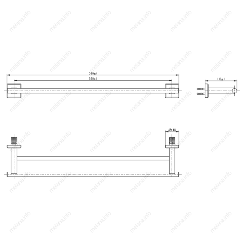 Полотенцедержатель Melana 862002 - фото 2