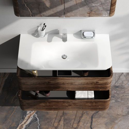 Тумба под раковину Am.Pm Sensation M30FHX1002NF 100х50 подвесная цвет коричневый - фото 3