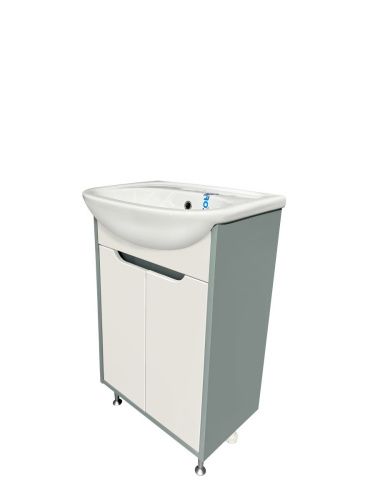 Тумба под раковину Runo Эконова 00-00004656 50х30 напольная цвет белый - фото 2