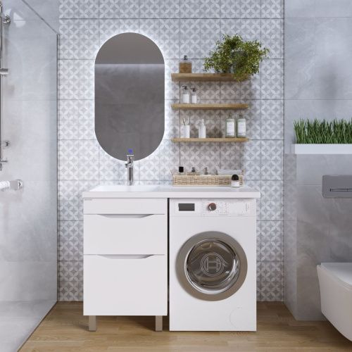 Тумба под раковину Grossman Вилар 125011 50х50 напольная цвет белый - фото 3