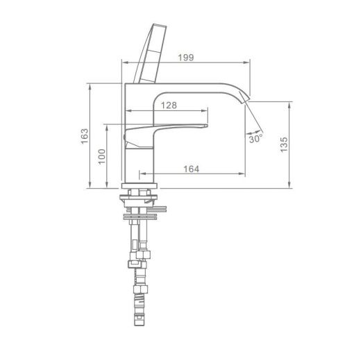 Смеситель Raglo R02 R02.31.03 на борт ванны золото - фото 2