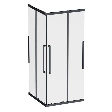 Душевой уголок Am.Pm Func W84G-403-9090-BТ 90х90 стекло прозрачное профиль черный без поддона