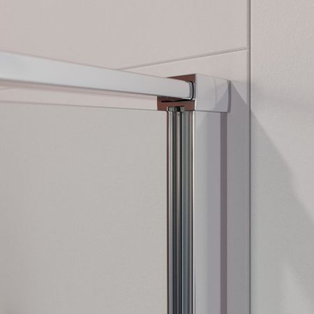 Душевой уголок Cezares LINER LINER-A-2-100-C-Cr 100х100 стекло прозрачное профиль хром без поддона