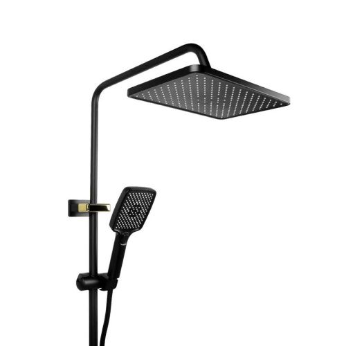 Душевая стойка Fixsen FX-9400B настенная цвет черный - фото 5