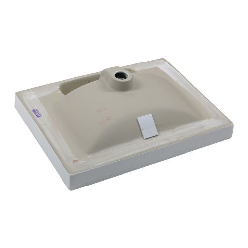 Раковина из сантехнического фарфора Melana 8056A-805 60х50 встраиваемая цвет белый 1 отверстие под смеситель - фото 5