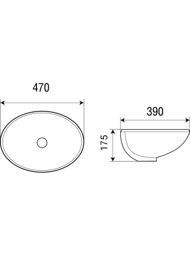 Раковина из сантехнического фаянса WeltWasser WW SK 10000003898 50х40 подвесная цвет белый без отверстий под смеситель - фото 3