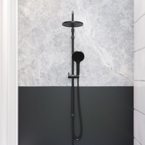 Душевая стойка Damixa Apollo 947000300 настенная цвет черный - фото 4