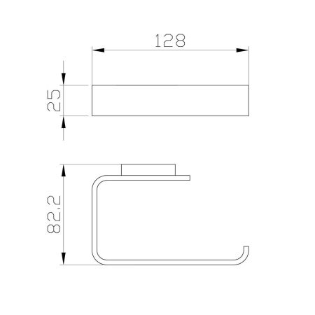Бумагодержатель Wonzon & Woghand LOTTE WW-8316-BGM
