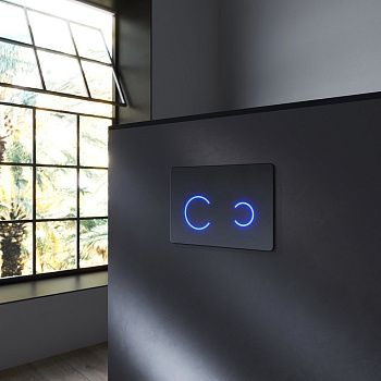 Клавиша смыва сенсорная Am.Pm Touch Pro I0450B38 цвет черный