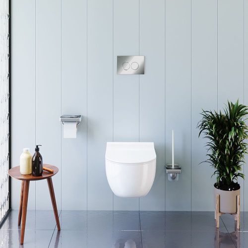 Унитаз подвесной Damixa Scandinavian Pure DX36C1701SC белый с сиденьем микролифт безободковый каскадный смыв - фото 3