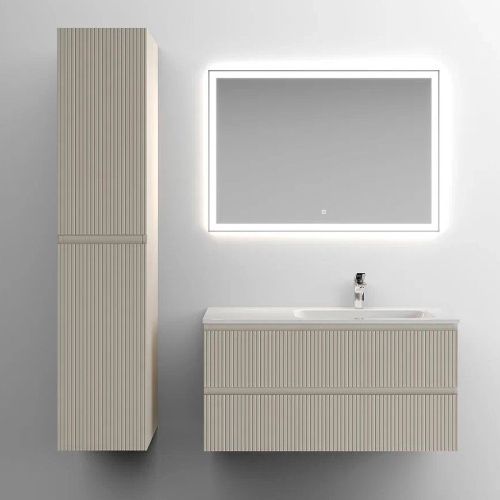 Тумба под раковину Sancos SNOB T SNT100RCE 100х40 подвесная цвет бежевый - фото 4