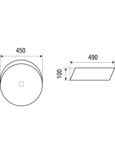 Раковина из сантехнического фаянса WeltWasser WW SK 10000003829 50х40 подвесная цвет белый без отверстий под смеситель - фото 2