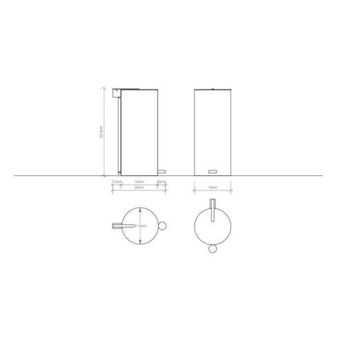 Ведро мусорное Decor Walther Straight 612760 - фото 2
