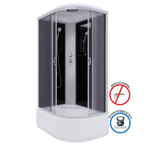 Душевая кабина Niagara Classic 25101434L 120х80 асимметричная с крышей ориентация левая - фото 2