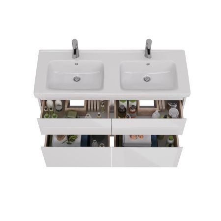 Тумба под раковину LeMark Combi LM03C125T 120х40 напольная цвет белый